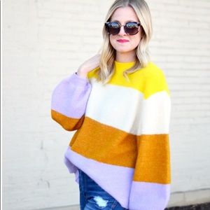 ISO - H &M colorblock sweater size small or m